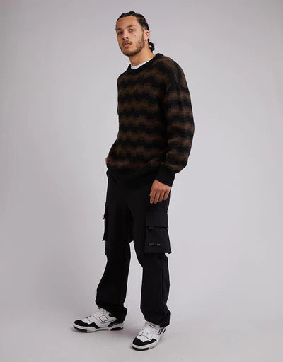 SILENT THEORY - Wave Crew Knit - STRIPE
