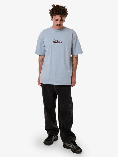 THRILLS - SOLACE OF NATURE OVERSIZE FIT TEE - Blue Fog