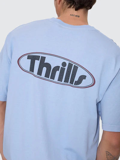 THRILLS - Val For The Win Oversize Fit Tee - PLACID BLUE