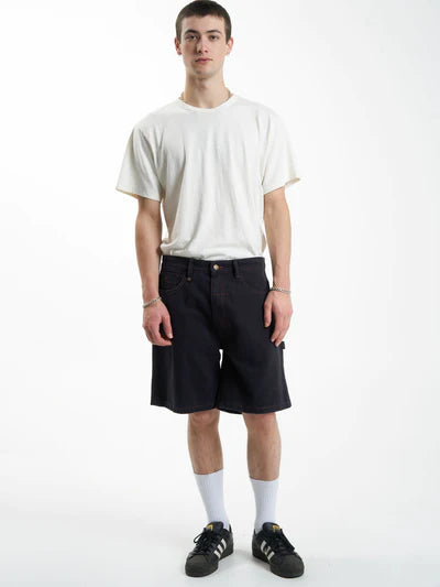 THRILLS - SLACKER DENIM SHORT MIDNIGHT BLUE
