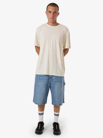 THRILLS - BIG SLACKER DENIM SHORT - Long Ago Blue