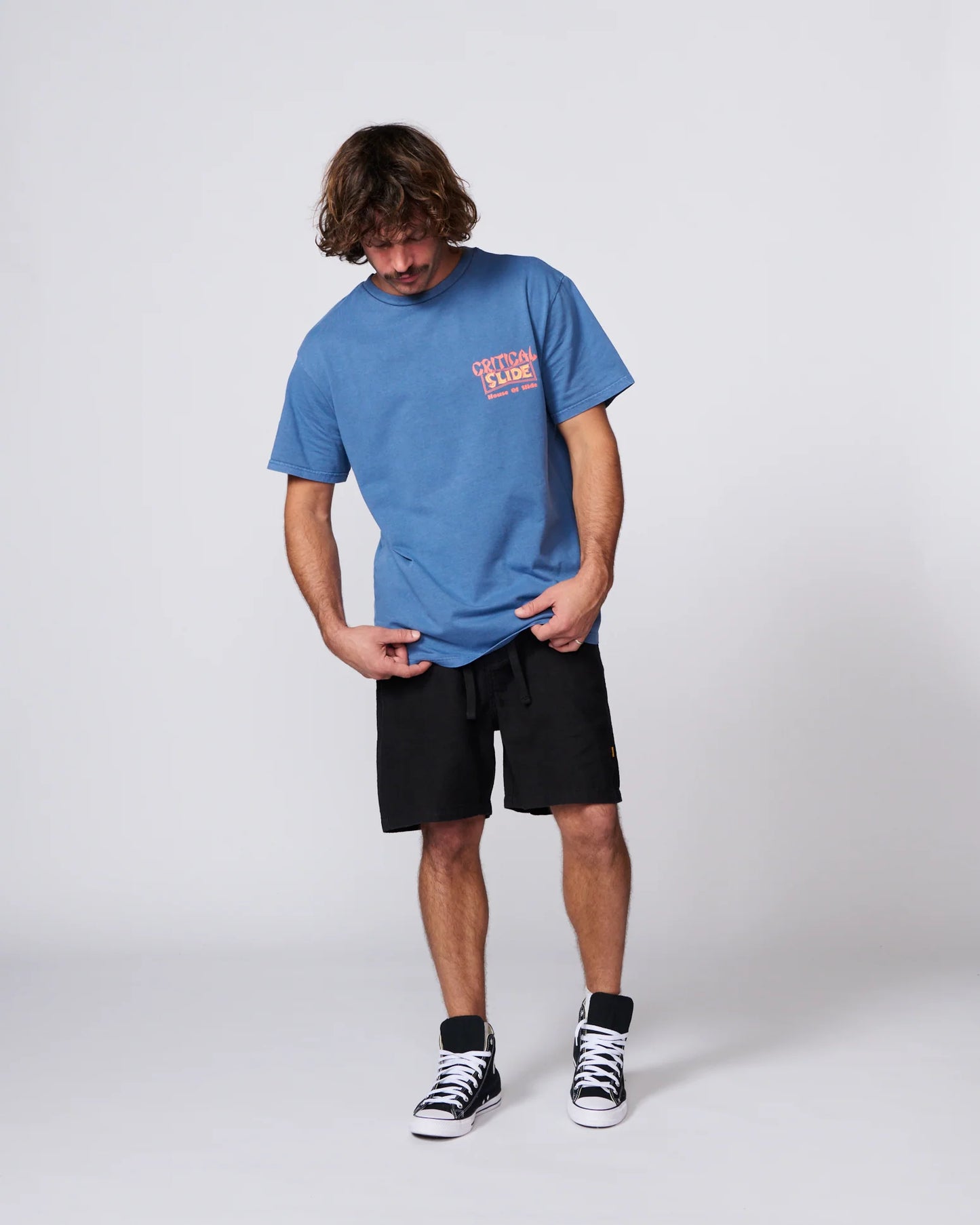 THE CRITICAL SLIDE SOCIETY - Sun Cured Matchbox Tee - BLUE