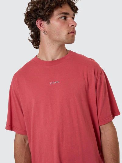THRILLS - Minimal Thrills Merch Fit Tee - Redwood