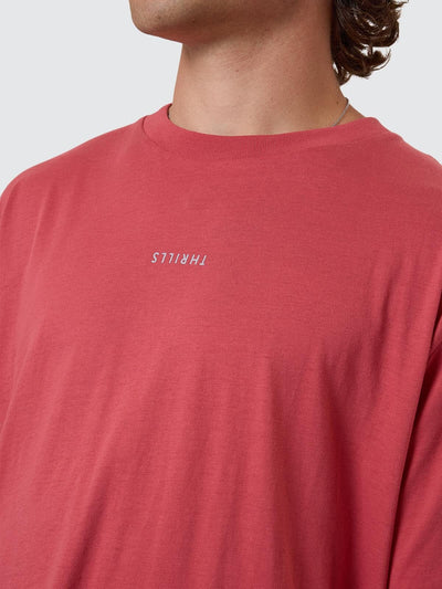 THRILLS - Minimal Thrills Merch Fit Tee - Redwood