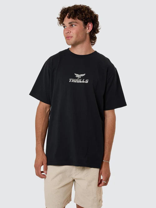THRILLS - Paradise Before Anarchy Merch Fit Muscle Tee - Washed Black