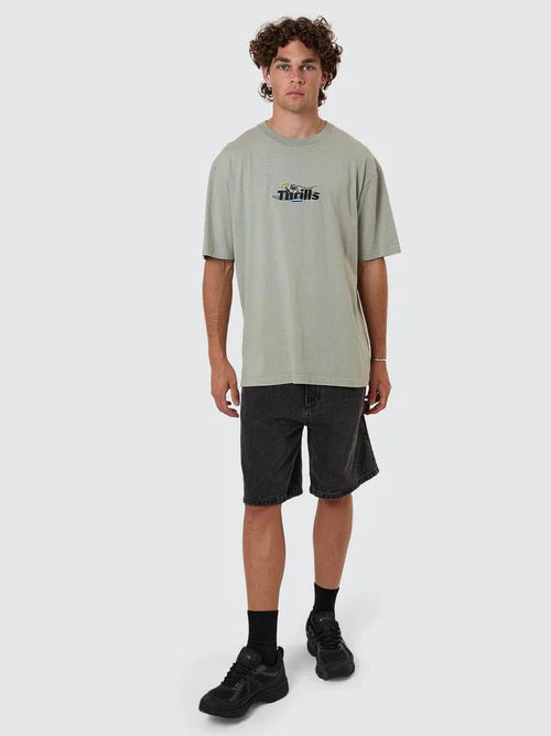 THRILLS - Make A Wish Oversize Fit Tee - Dirty Sage