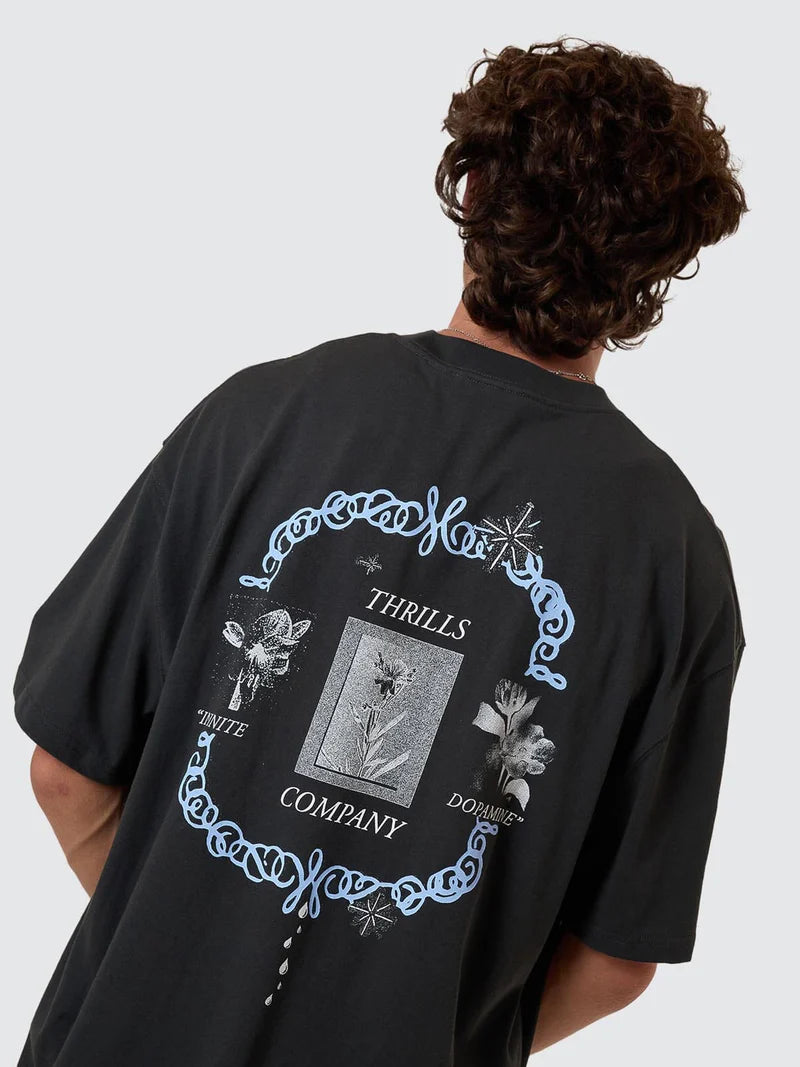 THRILLS - Infinite Dopamine Box Fit Oversize Tee - Pirate Black