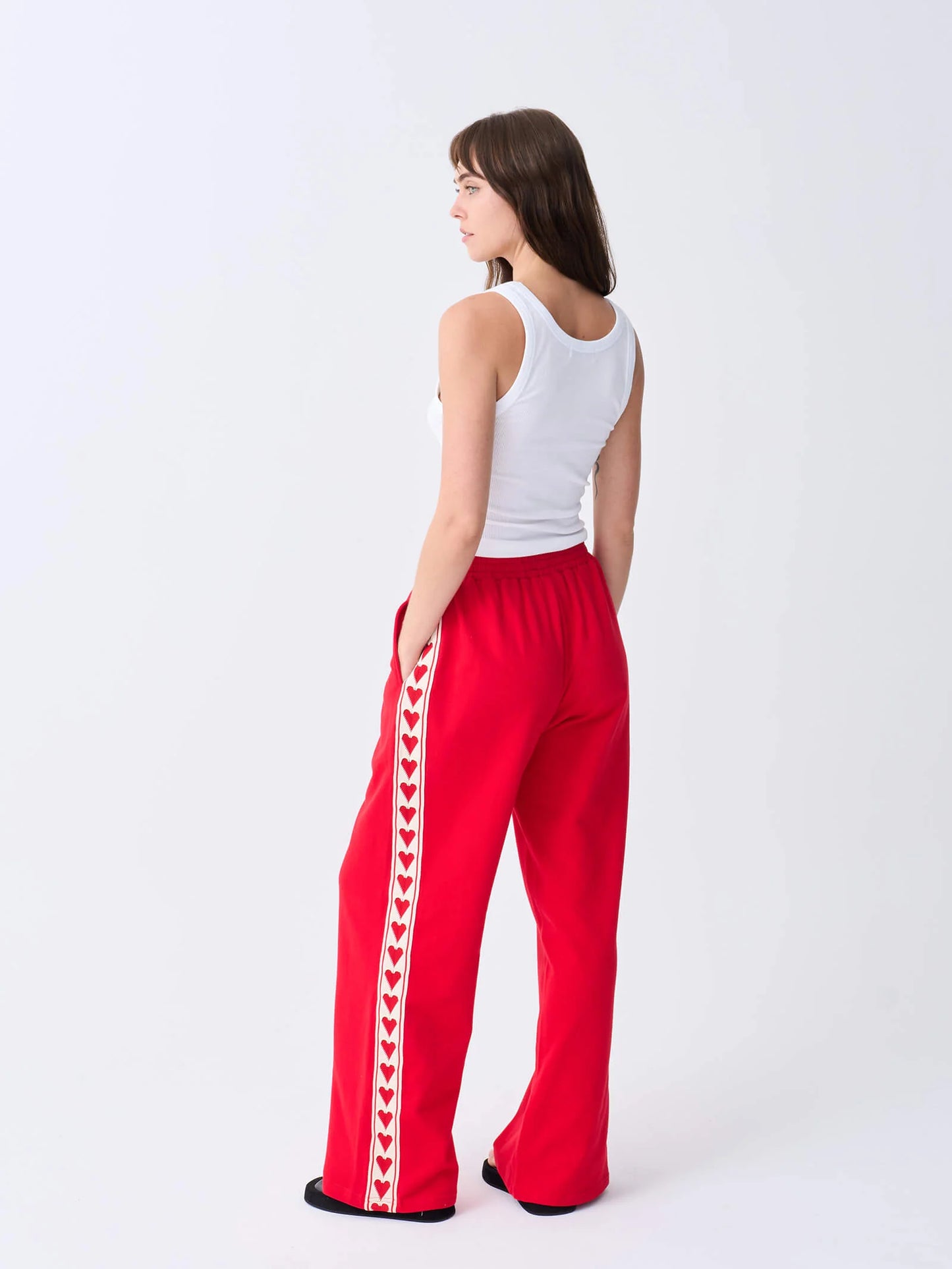 NEAR THE SEA - Racer Track Pant - Red