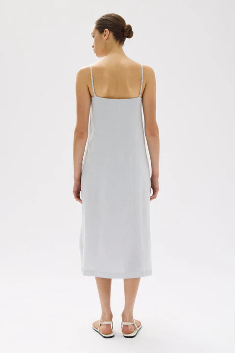 ASSEMBLY LABEL - Vallory Linen Slip Dress - Blue Haze