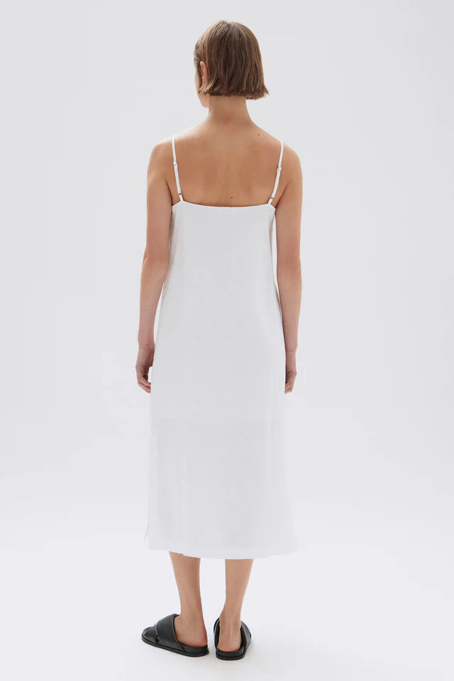 ASSEMBLY LABEL - Vallory Linen Slip Dress - WHITE