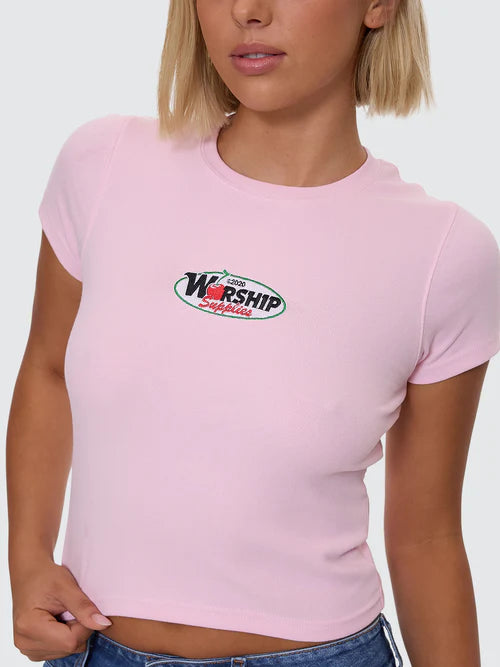 WORSHIP - Glazed And Confused Slim Fit Tee - QUARTZ