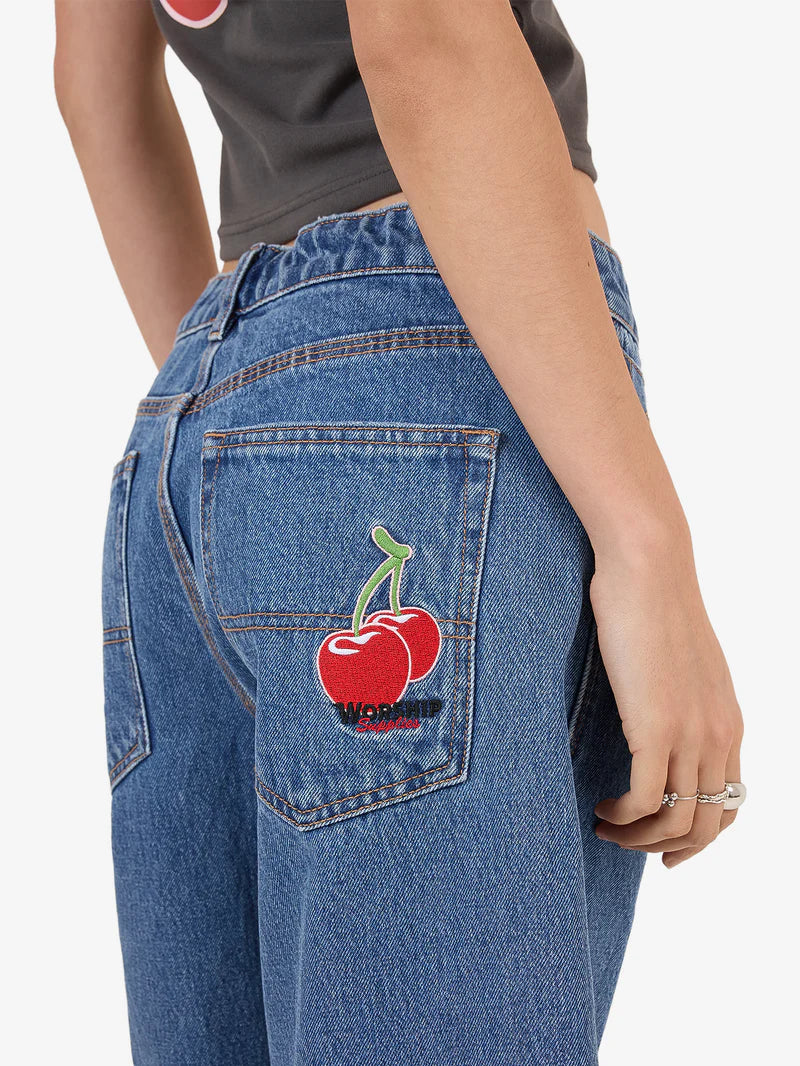 WORSHIP - Glazed And Confused Big Baggy Short - SKY HIGH BLUE