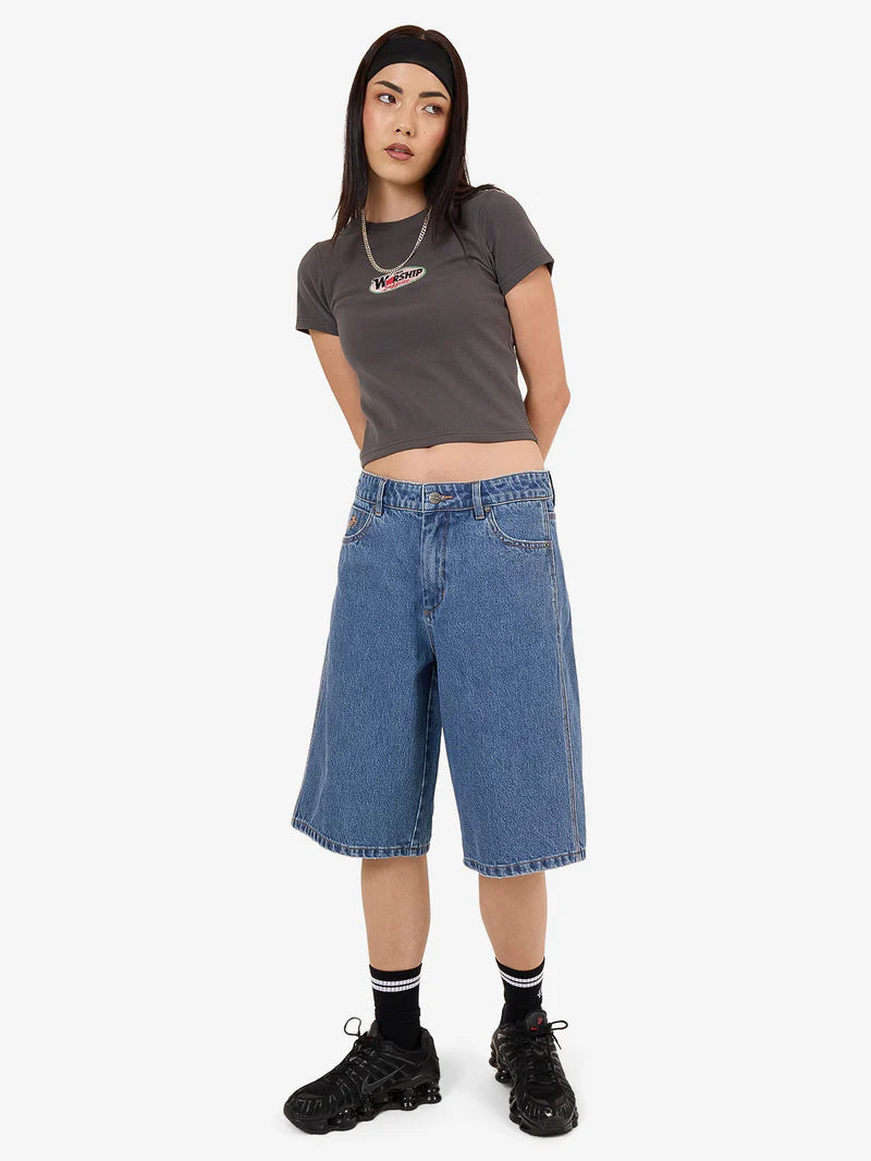 WORSHIP - Glazed And Confused Big Baggy Short - SKY HIGH BLUE