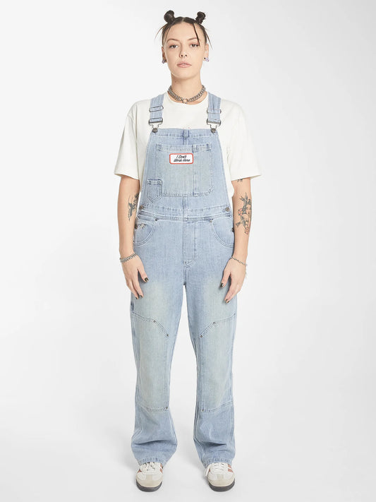 WORSHIP - Double Knee Denim Overall - DIRTY TRADE BLUE