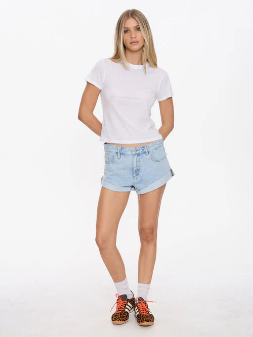 THRILLS - Remi Rolled Low Rise Baggy Short - Serenity Blue