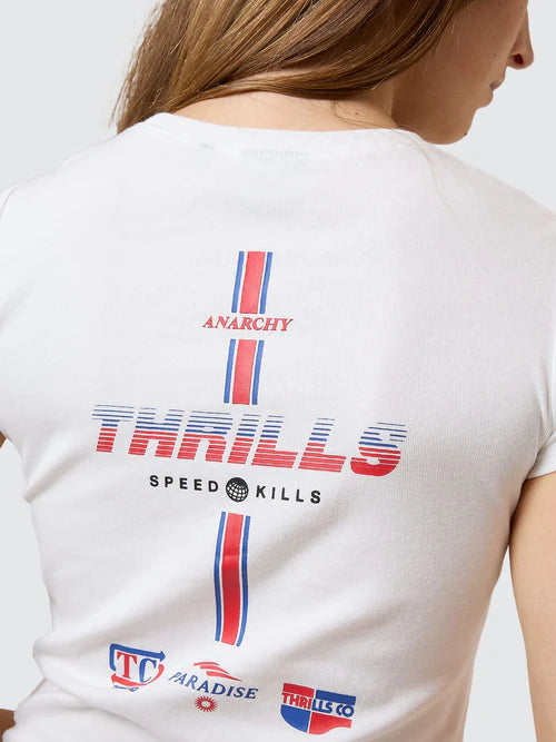 THRILLS - Anarchy In Paradise Club Tee - DIRTY WHITE