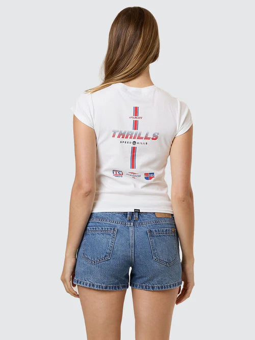 THRILLS - Anarchy In Paradise Club Tee - DIRTY WHITE