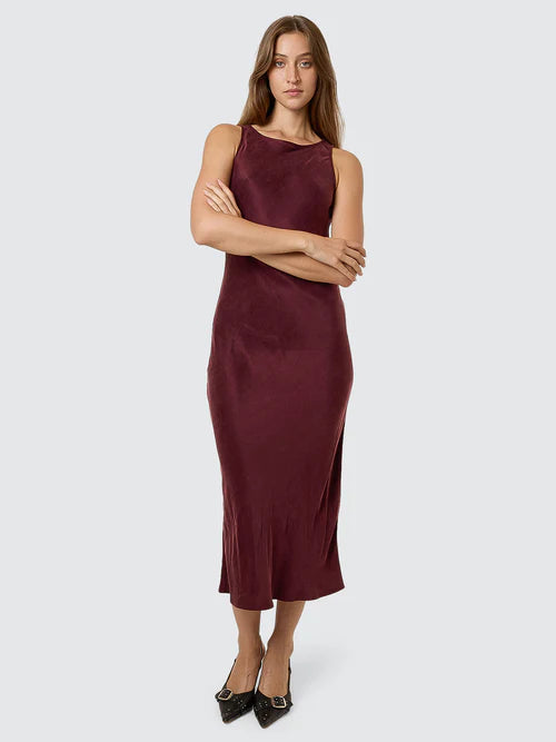 THRILLS - Kathleen Slip Dress - Mahogany