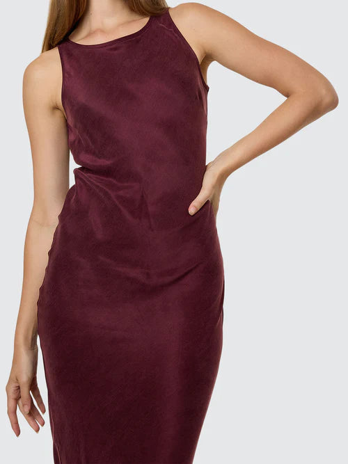 THRILLS - Kathleen Slip Dress - Mahogany
