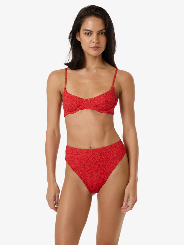 THRILLS - Zinnia Underwire Bikini Top - FLAME RED
