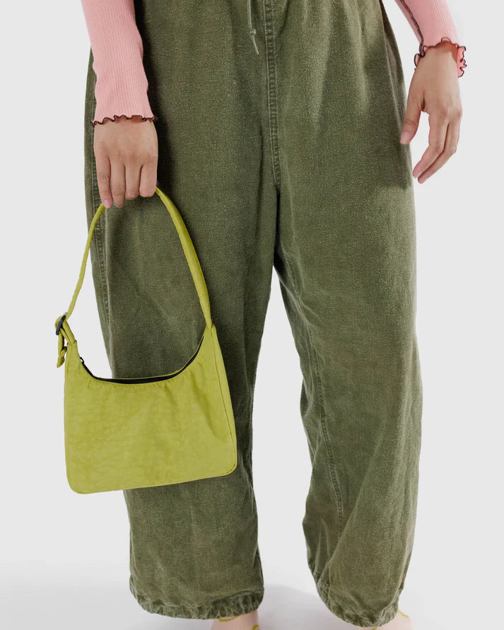BAGGU - Mini Nylon Shoulder Bag - Lemongrass
