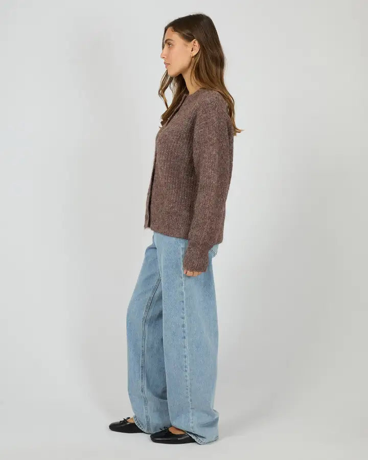 SILENT THEORY - Bonni Knit Cardigan - CHERRY
