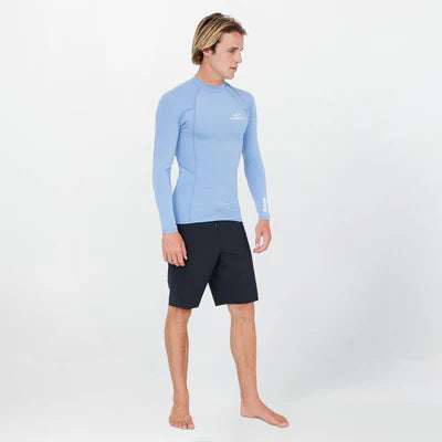 O'NEILL - Clean & Mean L/S Rash Vest - Faded Denim