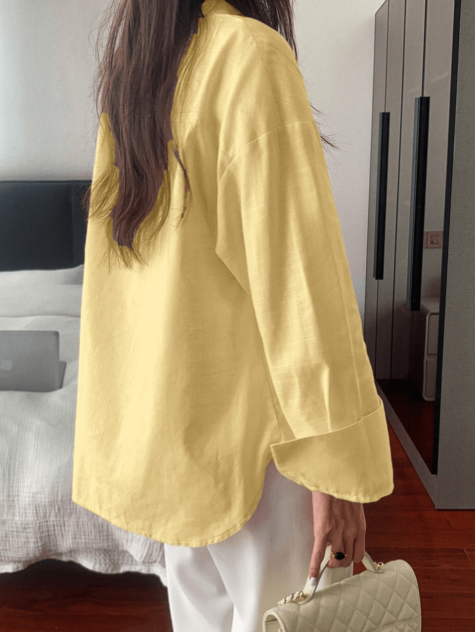 SMAIBULUN - Button Up Shirt - Yellow