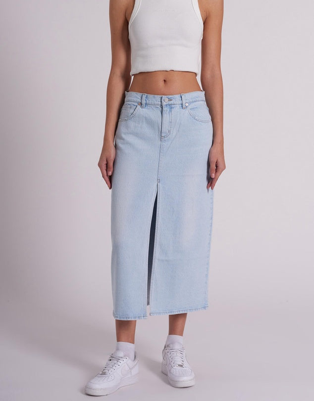 ABRAND - Maxi Skirt Sura - Light Vintage Blue