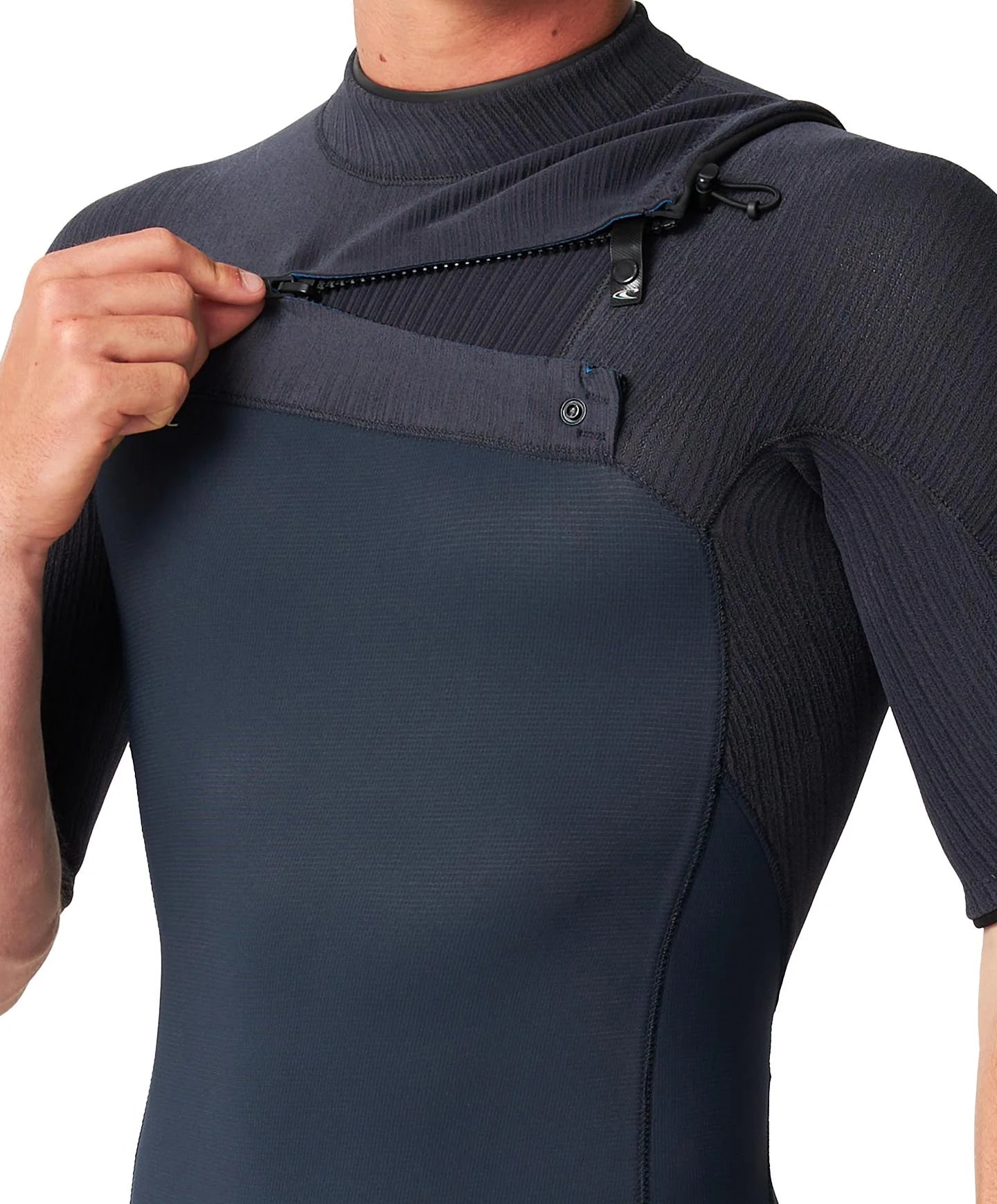O'NEILL - HyperFreak 2mm Short Arm Steamer Chest Zip Wetsuit - Carbon/Gunmetal