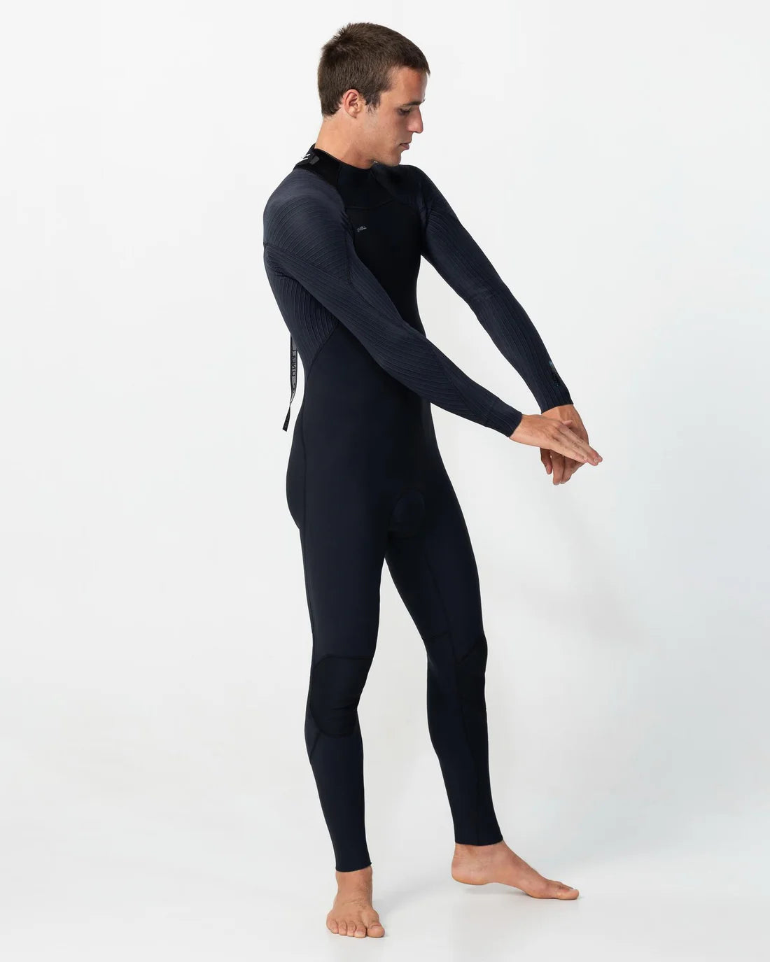 O'NEILL Hyperfreak 3/2mm Steamer Back Zip Wetsuit - Black