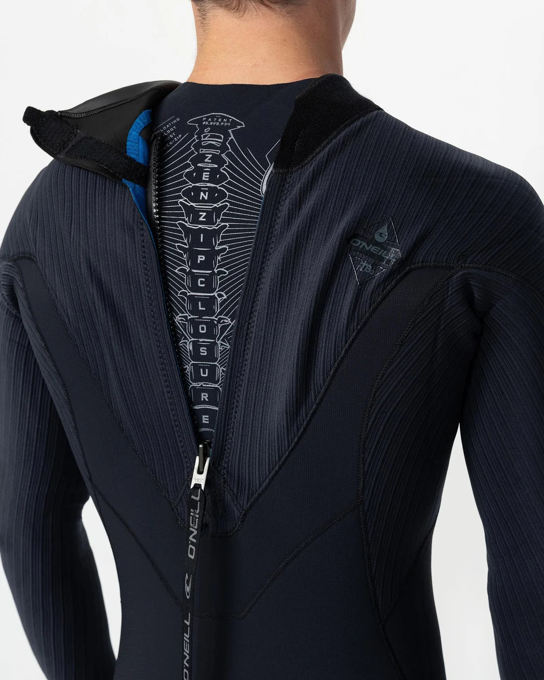 O'NEILL Hyperfreak 3/2mm Steamer Back Zip Wetsuit - Black