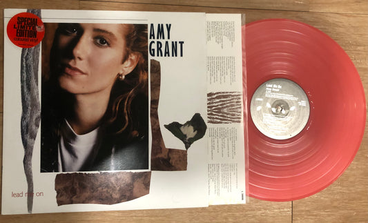 AMY GRANT Lead Me On RARE AUSSIE PINK VINYL LP 1988 - VINYL NEAR MINT