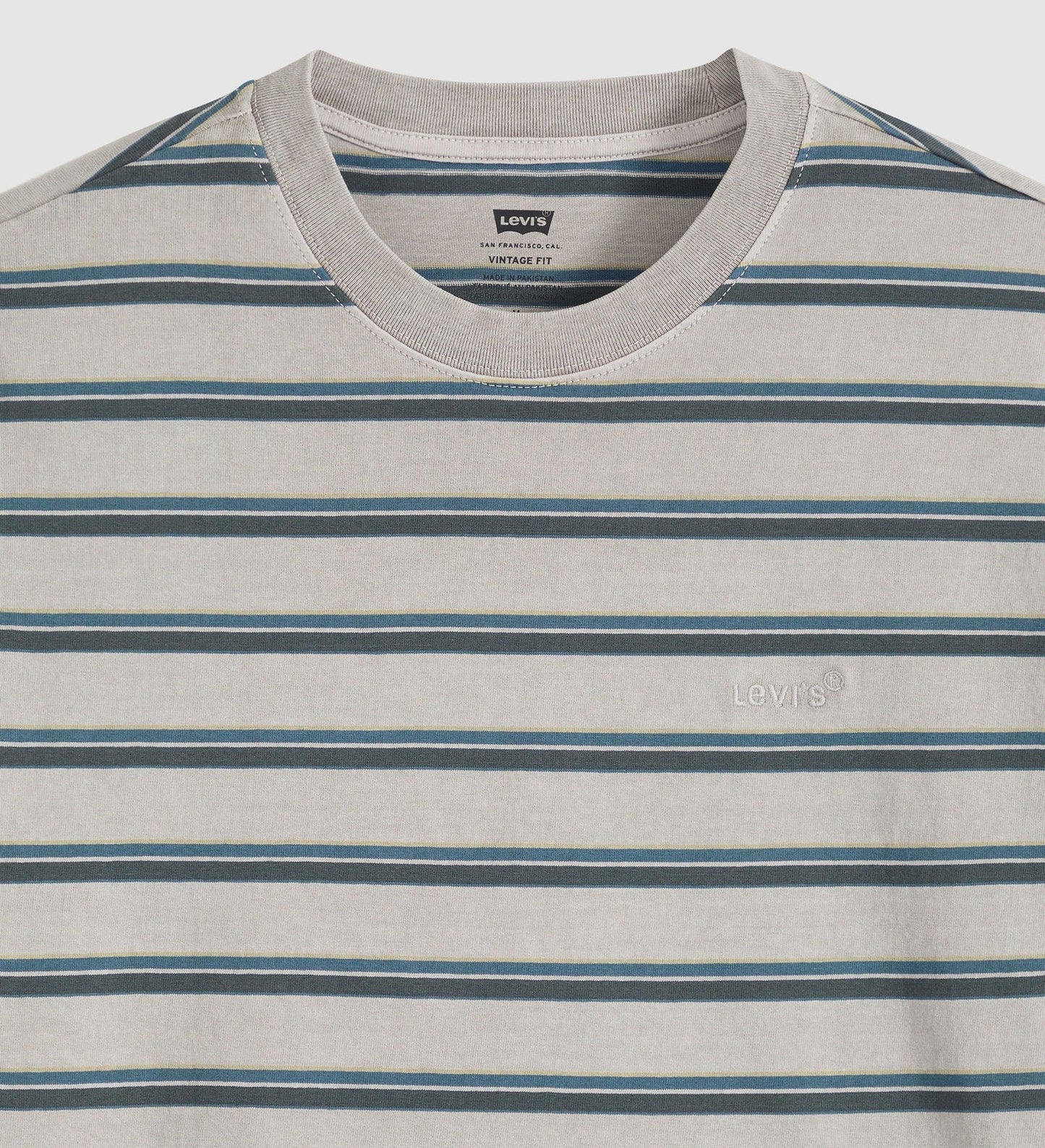 LEVI'S - Men's Red Tab Vintage T- Shirt - MARTIN STRIP DARK SLATE