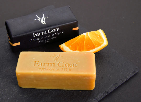 Farm Goat Soap 110g - ORANGE & LEMON MYRTLE