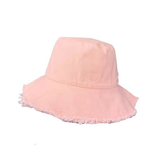 Salty Shadows - Cotton Frayed edge Bucket Hat