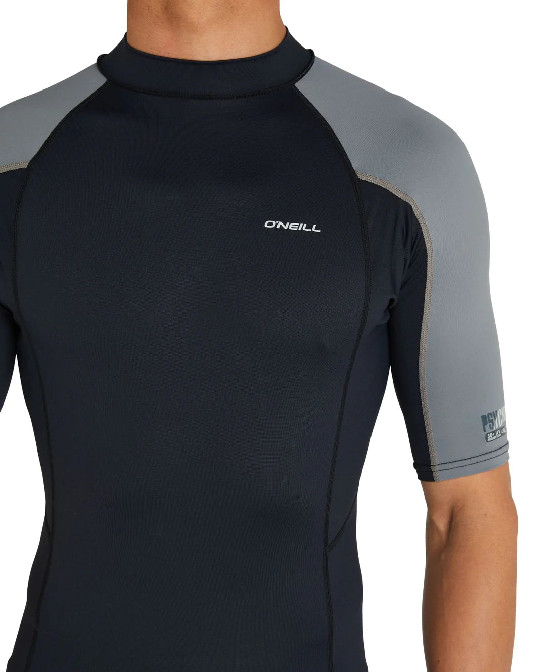 O'NEILL - Psycho UV Short Sleeve Rash Vest - Smoke