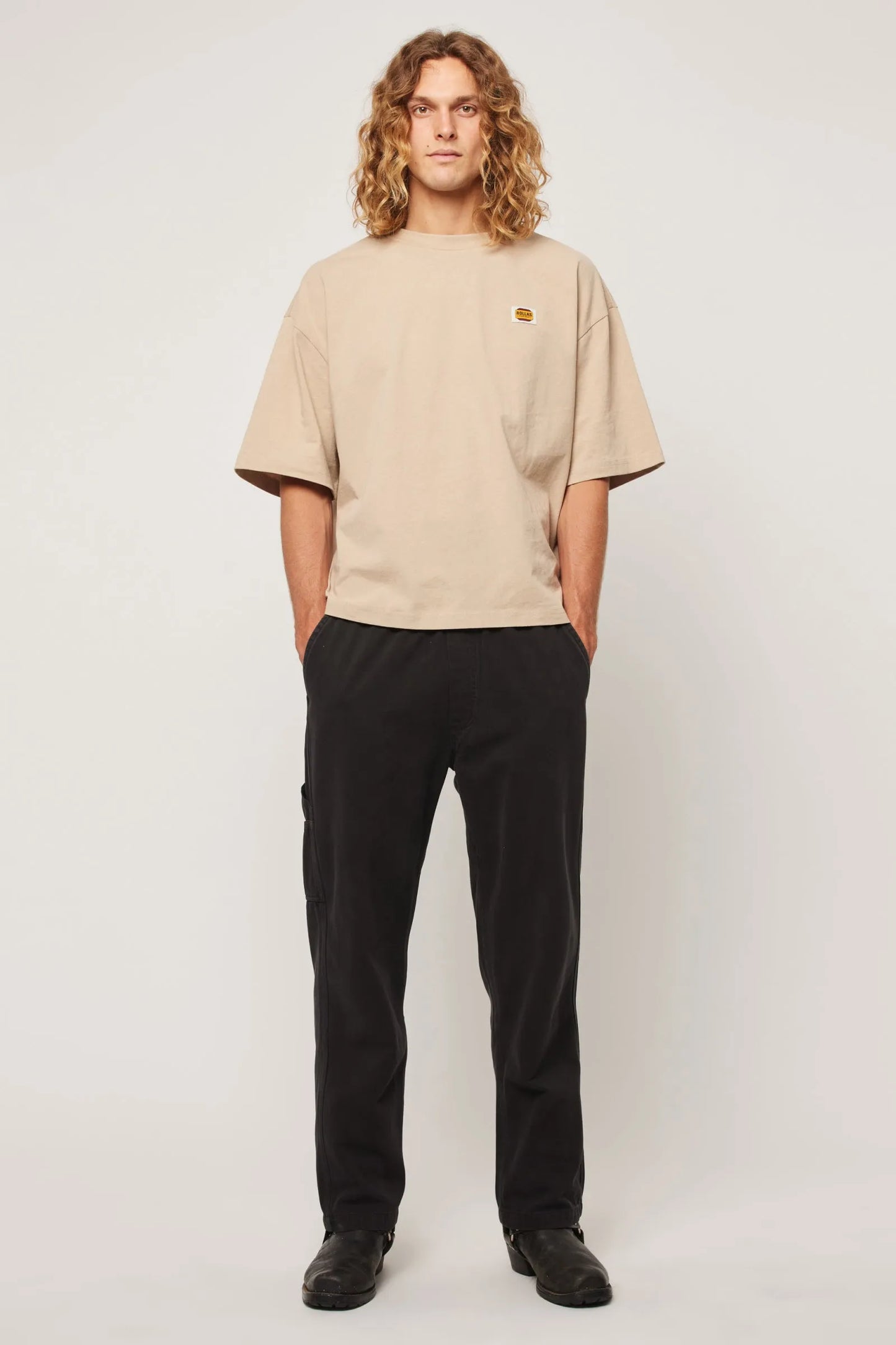 ROLLA's - Big Trade Tee Crop - Sand