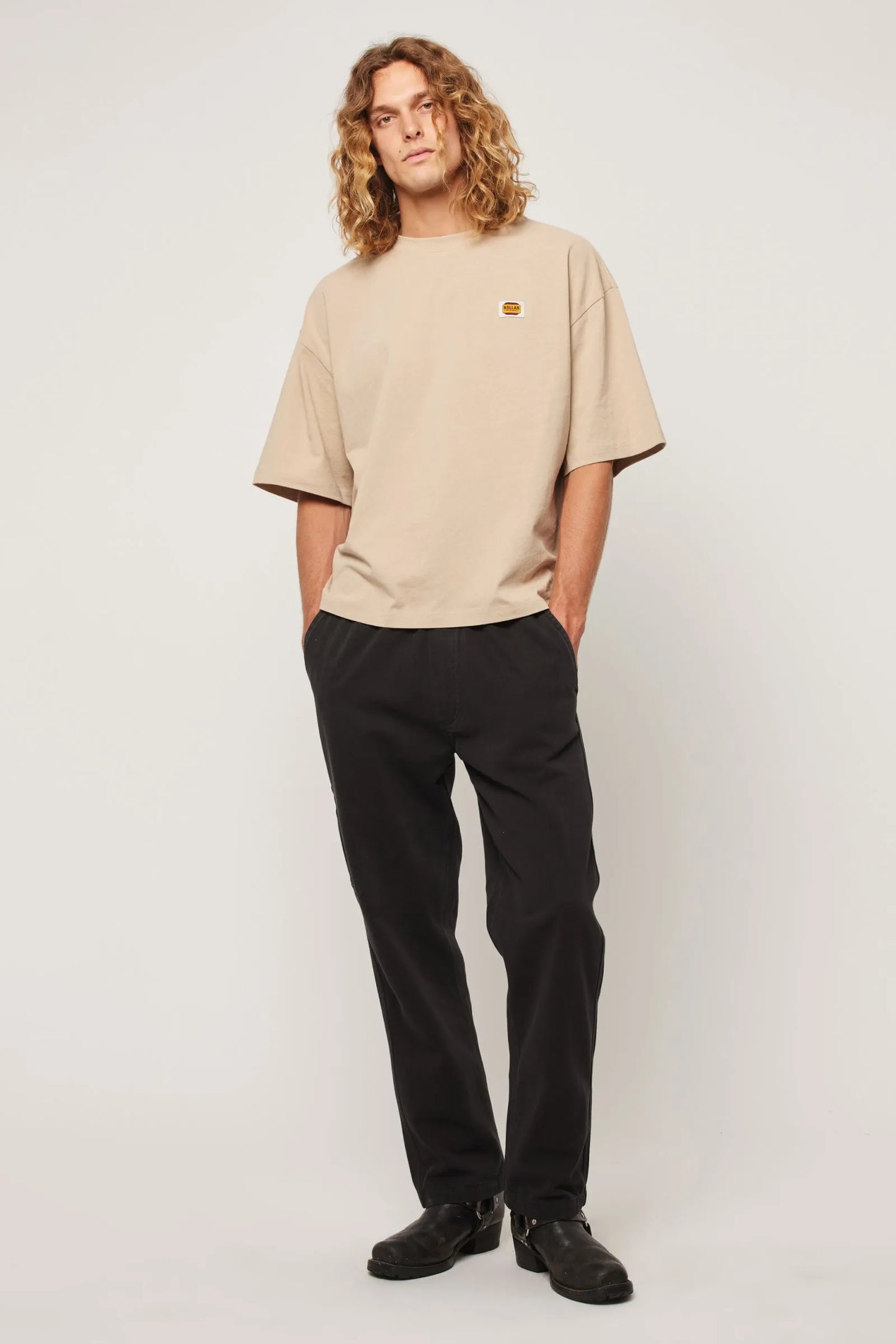ROLLA's - Big Trade Tee Crop - Sand