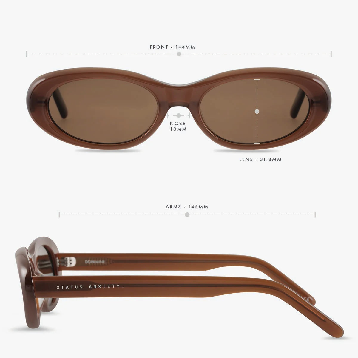 STATUS ANXIETY - Dopamine Sunglasses - BROWN