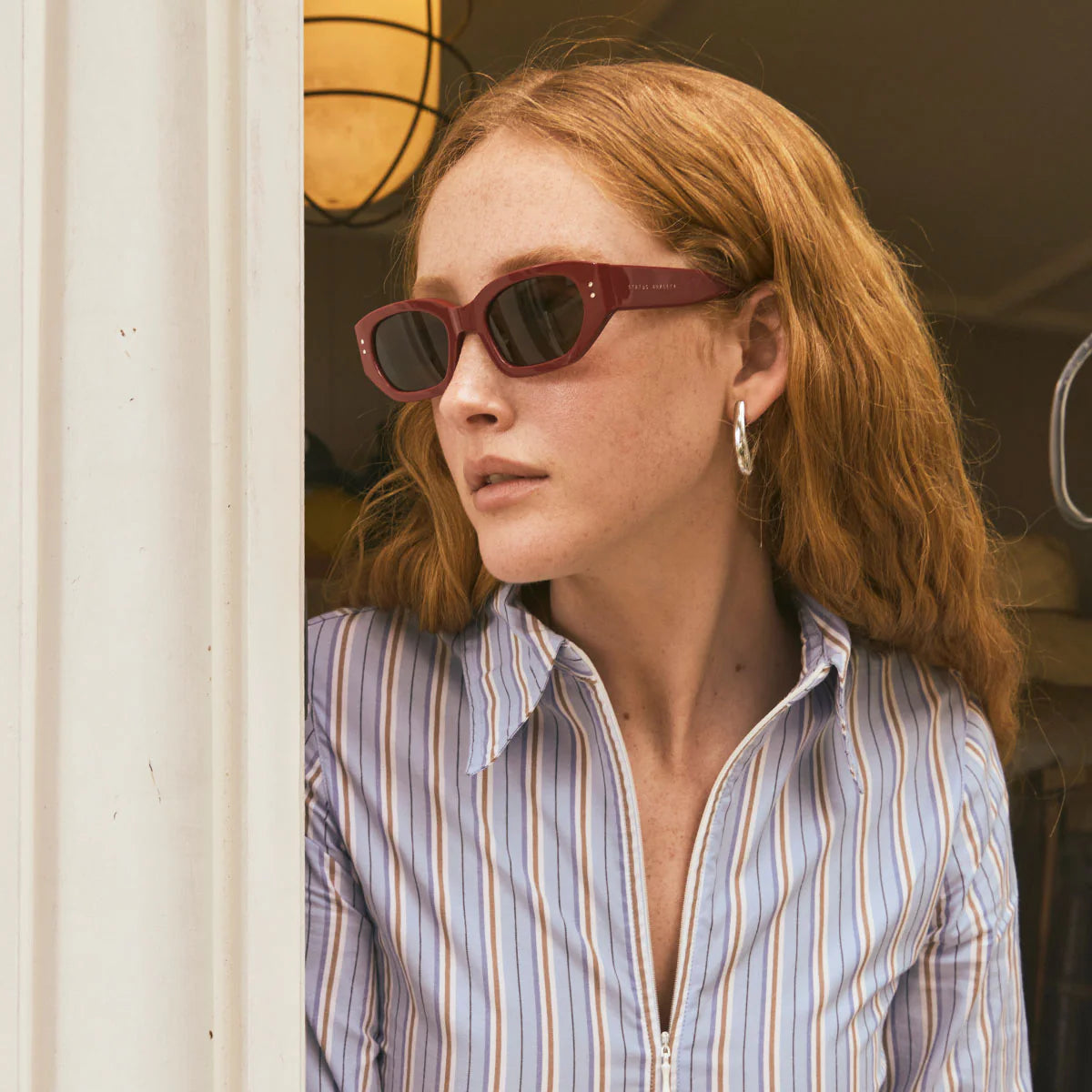 STATUS ANXIETY - Luna Sunglasses - Cherry