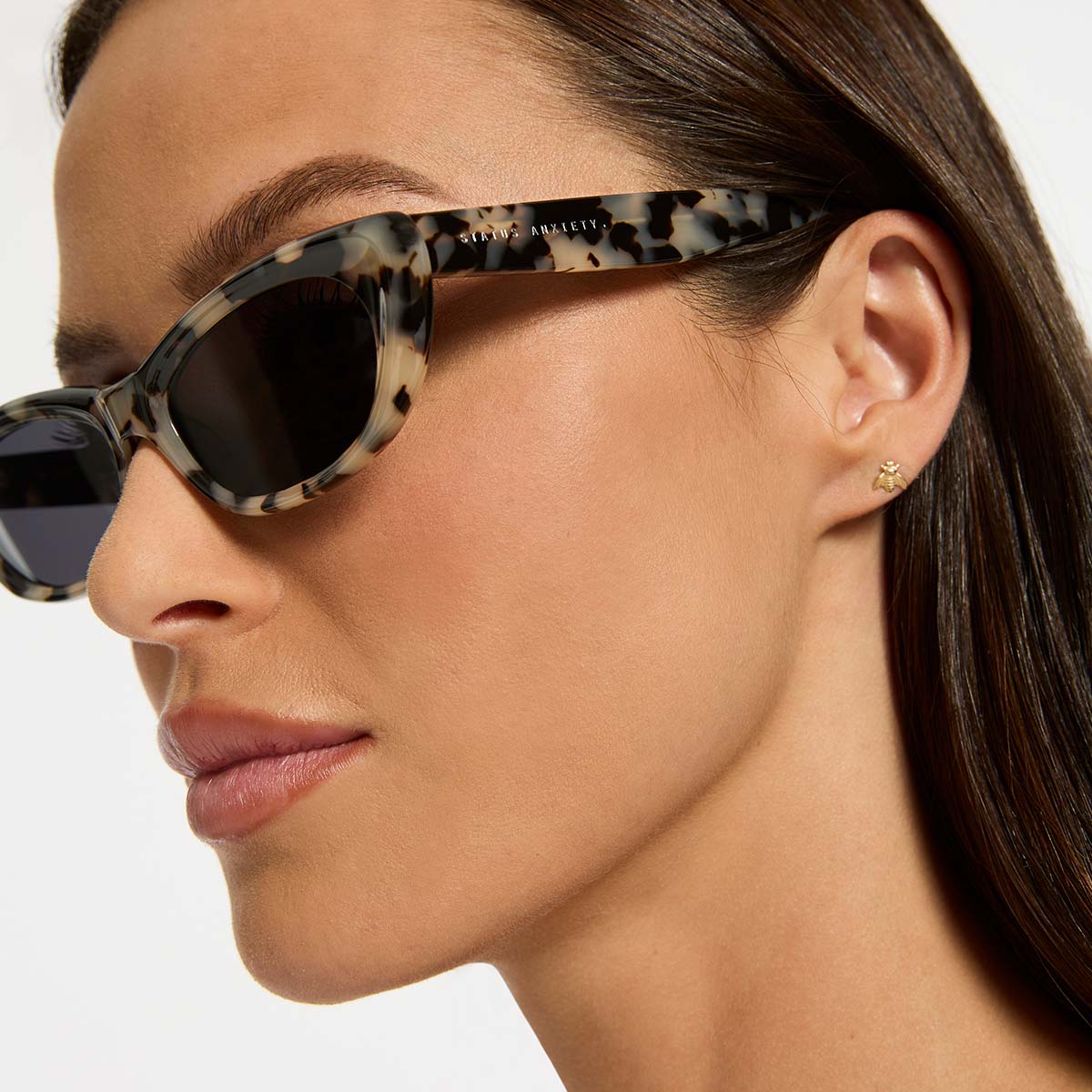 STATUS ANXIETY - Sidelines Sunglasses - White Tort