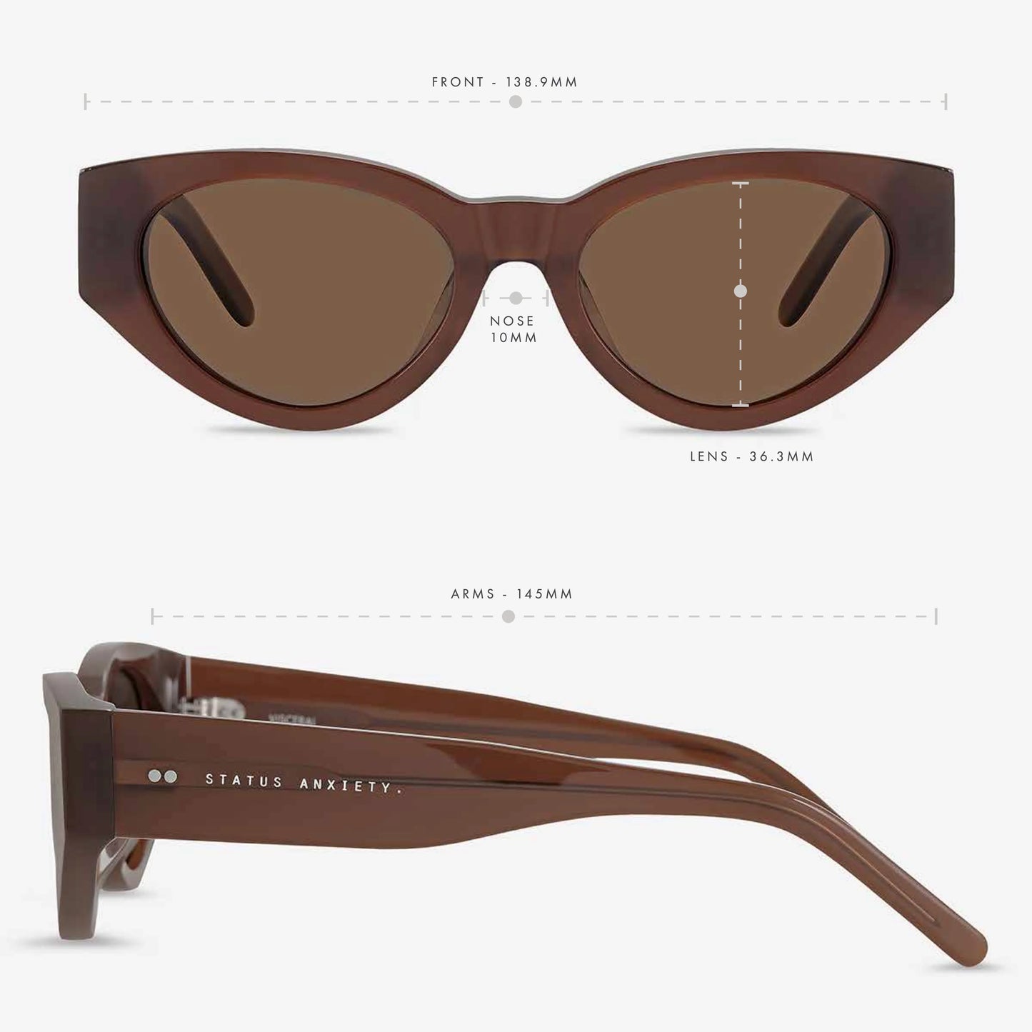 STATUS ANXIETY - Visceral Sunglasses - Brown