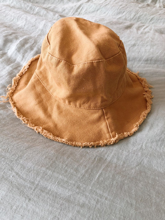 Salty Shadows - Cotton Frayed edge Bucket Hat