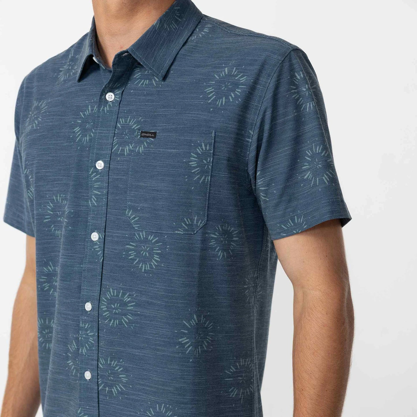 O'NEILL TRVLR Traverse Slub Short Sleeve UPF Shirt - Midnight Navy