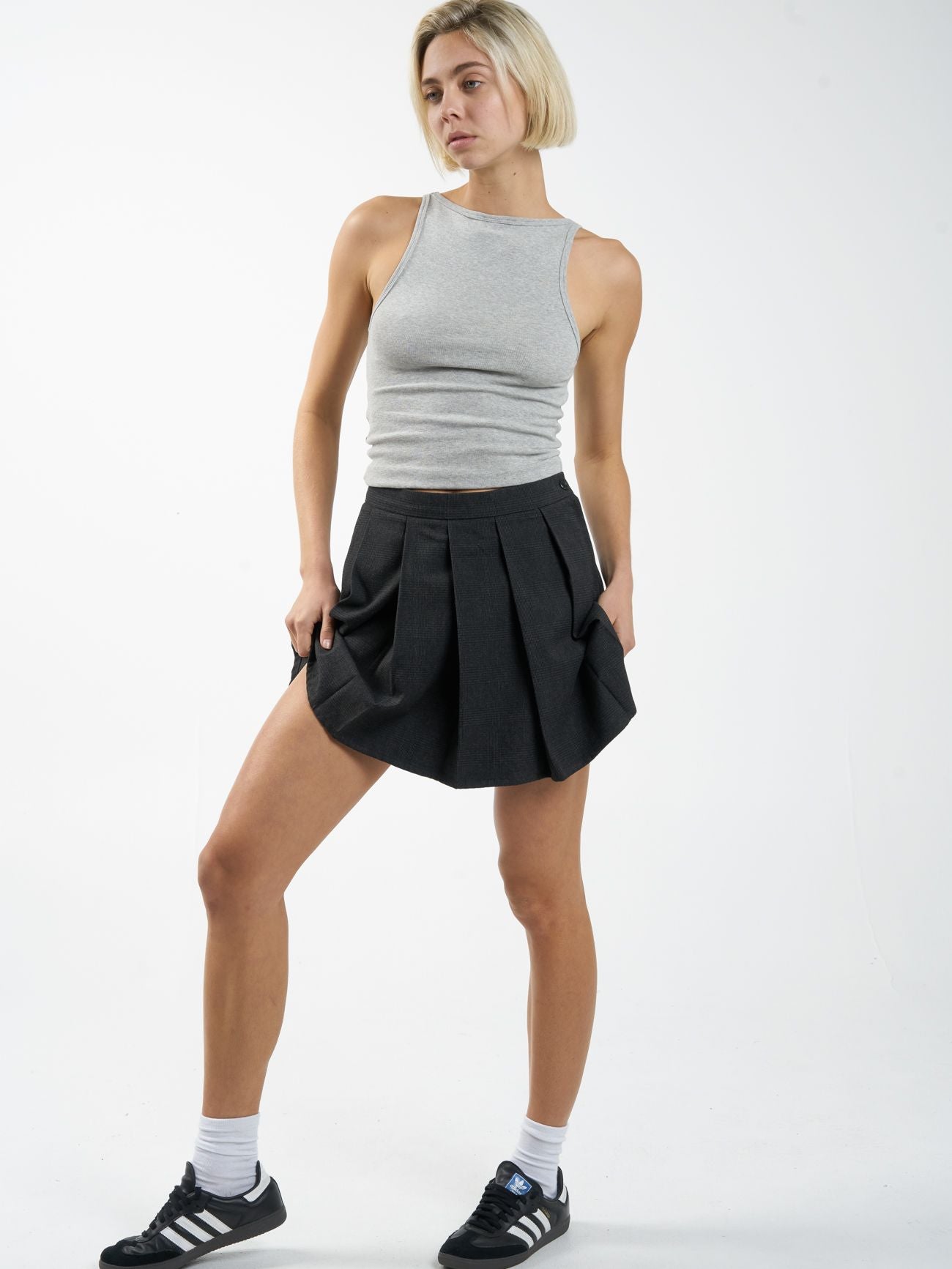 THRILLS - Narcisa Skirt - CHARCOAL