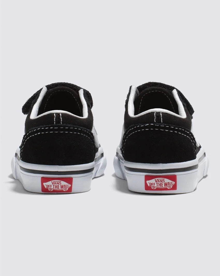 VANS KIDS OLD SKOOL VELCRO- BLACK/TRUE WHITE