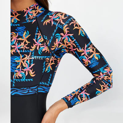 O'NEILL - Women's Bahia Lycra Back Zip Surf Suit - Tropic Texta
