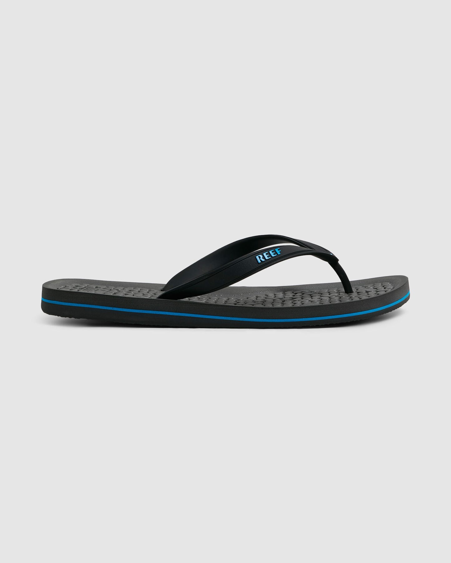 REEF - G - Land Rubber Thongs - BLACK/BLUE