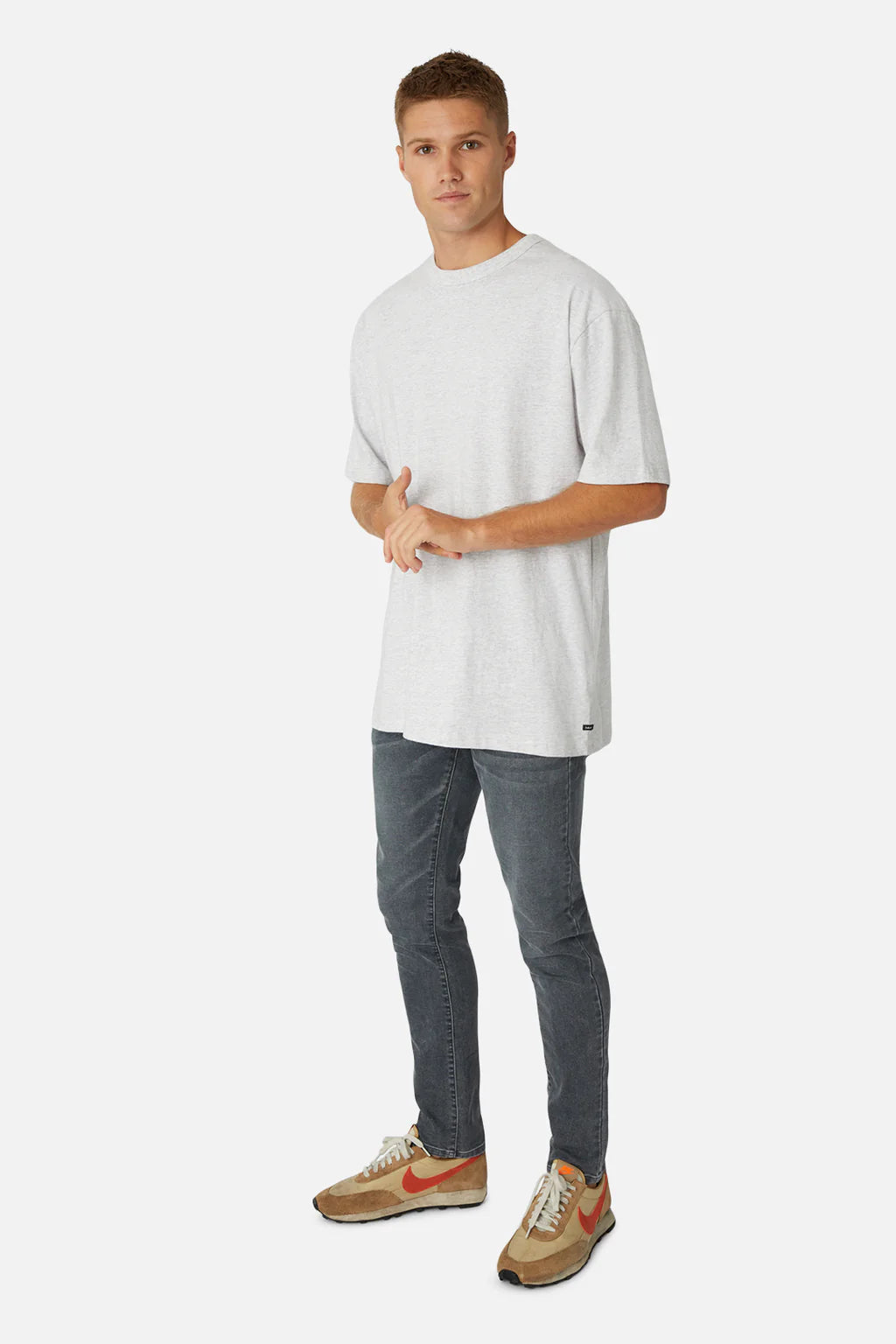 INDUSTRIE - The Del Sur Tee - NEW MARLE GREY